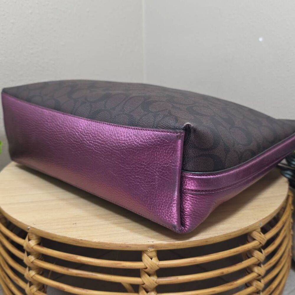 Coach Marlon Hobo in Signature Canvas and Wallet - Picture 7 of 16